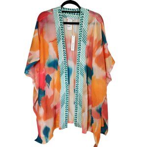 **Host Pick** Elegant & Colorful Chico's lightweight Cover-up Kimono Top